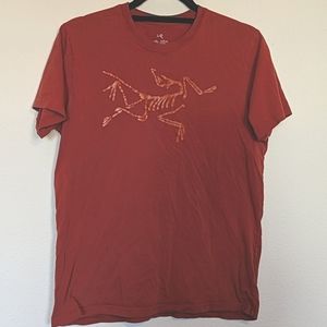 Orange Arc'teryx tee